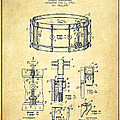 Waechtler Snare Drum Patent Drawing from 1910 - Vintage